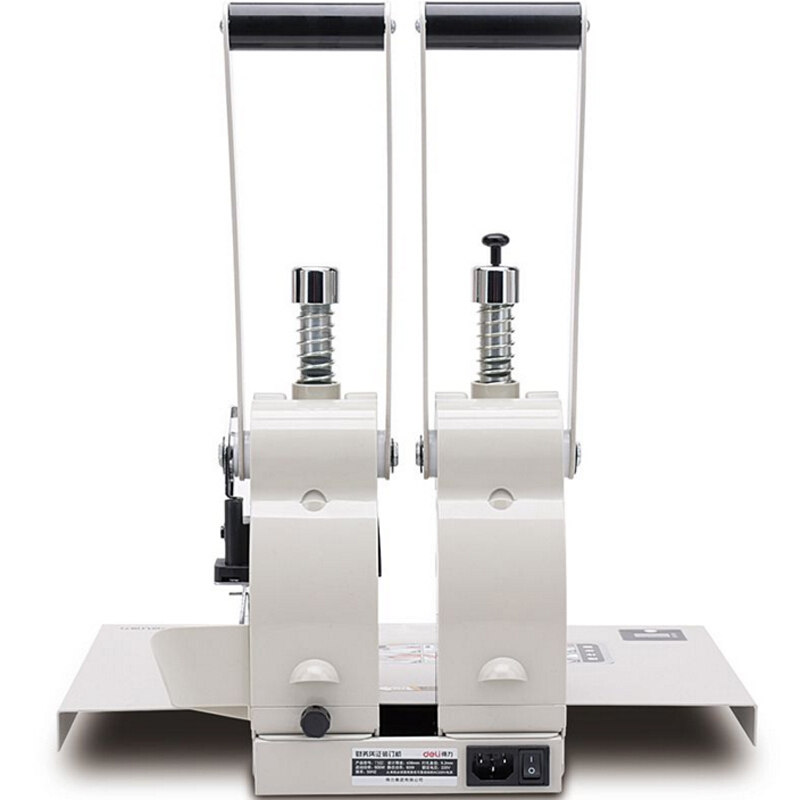 得力（deli） T502 財(cái)務(wù)憑證裝訂機(jī)智能型憑證單據(jù)打孔機(jī) 智能省力手動(dòng)型（白灰）_http://gzyiqian.cn/img/sp/253/a1f37e28-e72f-4929-9758-66044d30c924.jpg