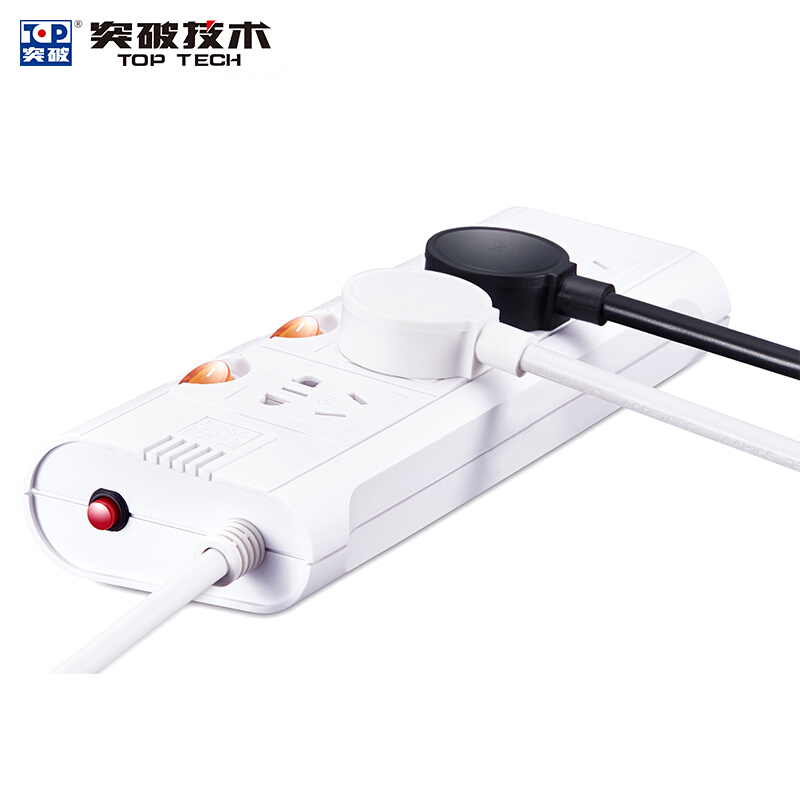 突破（TOP） TZ-D4K4 新國標帶兒童保護門插座接線板智能過載自動斷電分控獨立開關4孔3米 3米線長_http://gzyiqian.cn/img/sp/2541/732e8ece-4622-48e6-9945-202f1331f7f5.jpg