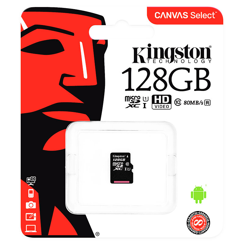 金士頓（Kingston） 內存卡 高速行車記錄儀 TF(Micro SD) Class10 UHS-I 手機存儲卡（128GB）_http://gzyiqian.cn/img/sp/276/c92c0e16-43a4-4375-adfe-2473b598f694.jpg