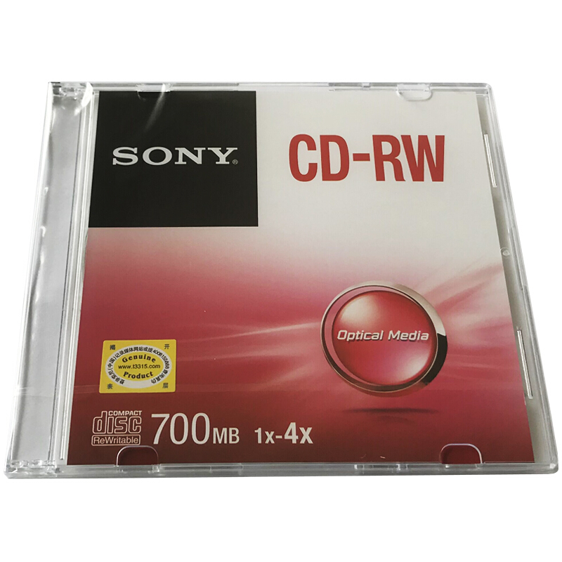 索尼（SONY） CD-RW 光盤/刻錄盤 1-4速700MB 單片盒裝 可擦寫 空白光盤（十盤裝的包裝不一樣） 10盒/包_http://gzyiqian.cn/img/sp/277/1ca7a16f-c4fc-4cc9-be73-e1e569a52115.jpg