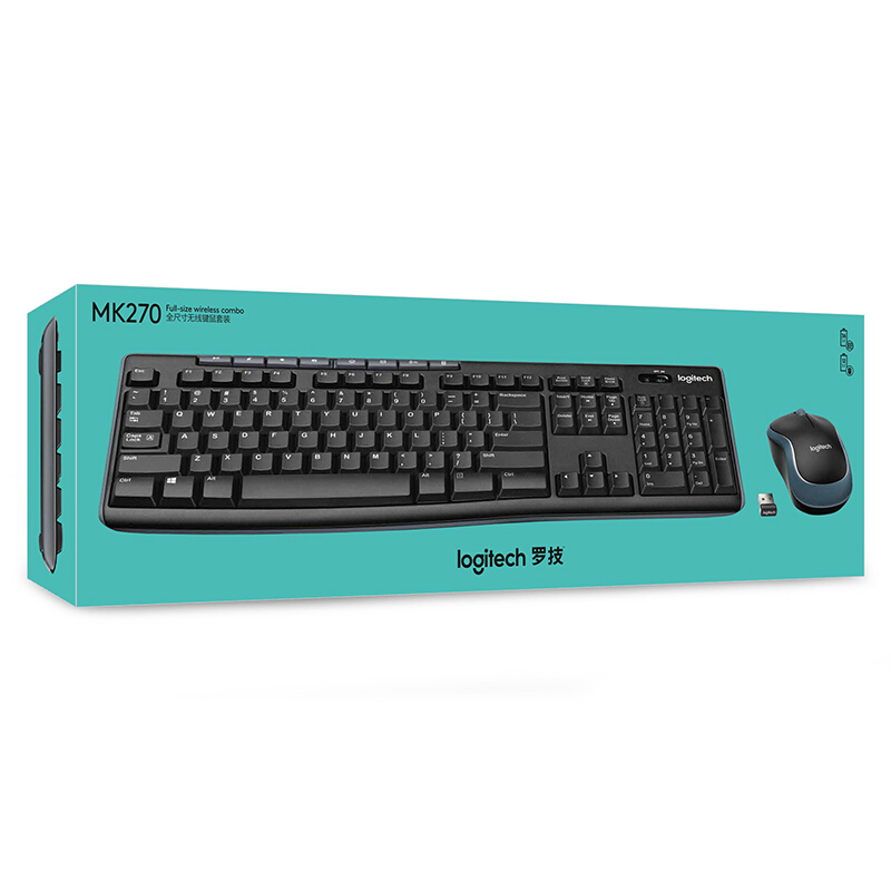 羅技（Logitech） MK270 無線鍵鼠套裝（黑色） _http://gzyiqian.cn/img/sp/283/d5f585c7-d171-4236-a652-2ec1fe99efad.jpg