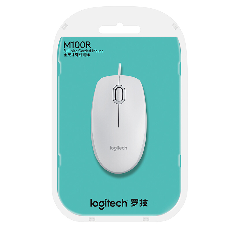 羅技（Logitech） M100r 光電鼠標(biāo) 即插即用 三年質(zhì)保 (白色) _http://gzyiqian.cn/img/sp/284/0cefc38b-a456-49cb-a569-042d9e5009f3.jpg