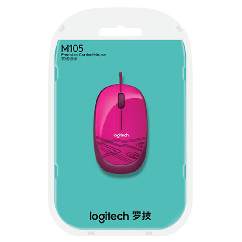 羅技（Logitech） M105 時尚多彩鼠標 左右手通用 (蜜桃粉) _http://gzyiqian.cn/img/sp/284/71e0141b-2a7c-4754-946c-0283d24401cf.jpg