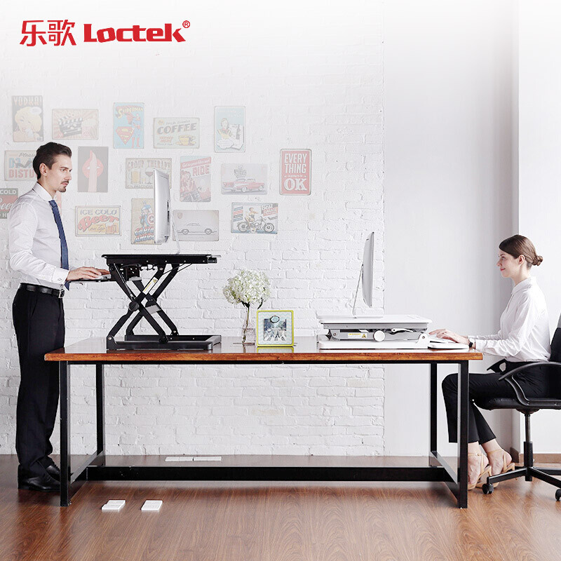 樂歌（Loctek） M1M 站立式辦公升降臺/升降桌 折疊移動筆記本工作臺 (睿黑) _http://gzyiqian.cn/img/sp/296/387b8fbf-336e-49c6-ad5e-66e55daa0d7a.jpg