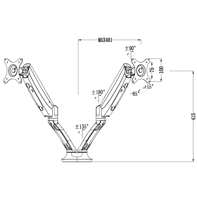 樂歌（Loctek） DLB502-D 雙屏拼接顯示器設計電腦架 桌面底座旋轉升降雙屏支架_http://gzyiqian.cn/img/sp/296/779c48b9-dfca-4765-98b9-403cd2c7f43c.jpg