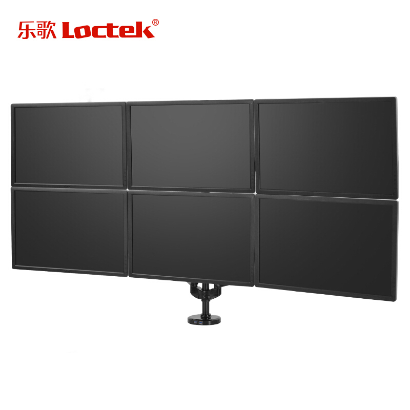 樂歌（Loctek） Q5S 六屏顯示器支架 全鋁電腦支架 旋轉伸縮支架_http://gzyiqian.cn/img/sp/296/b5185c57-427a-4115-8d21-9aa296a2dd45.jpg