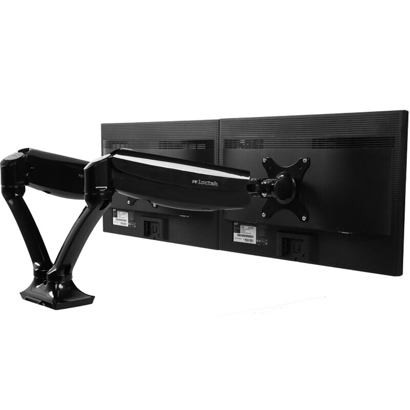 樂歌（Loctek） DLB502-D 雙屏拼接顯示器設計電腦架 桌面底座旋轉升降雙屏支架_http://gzyiqian.cn/img/sp/296/d274d263-8366-431f-b1a2-c3babfb95835.jpg