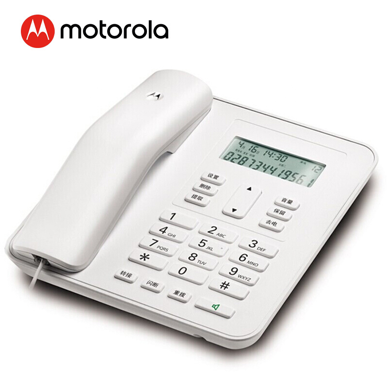 摩托羅拉（Motorola） CT310C 固定有繩電話機座機來電顯示免電池大屏幕歐式時尚辦公商務家用有線座機（白色）_http://gzyiqian.cn/img/sp/329/9f632e43-139a-44fc-87bb-fd3fced39b1d.jpg