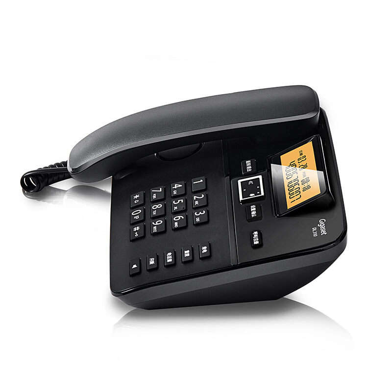 集怡嘉（Gigaset） DL310 原西門子品牌電話機(jī) 數(shù)字無繩電話家用子母機(jī)中文來電顯示一拖一辦公固定無線電話座機(jī)（黑色）_http://gzyiqian.cn/img/sp/329/db64d9ea-74b9-4e99-8972-347a38bdc443.jpg