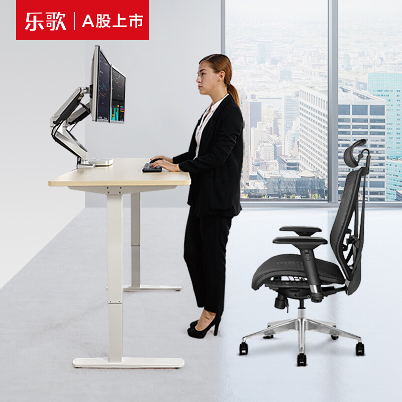 樂歌（Loctek） E1D 站立辦公電動升降桌套裝 (白色桌架/原木色桌板/方形1400x700mm) _http://gzyiqian.cn/img/sp/361/bb6726d7-c249-4dc8-a386-503a07bfa8b7.jpg