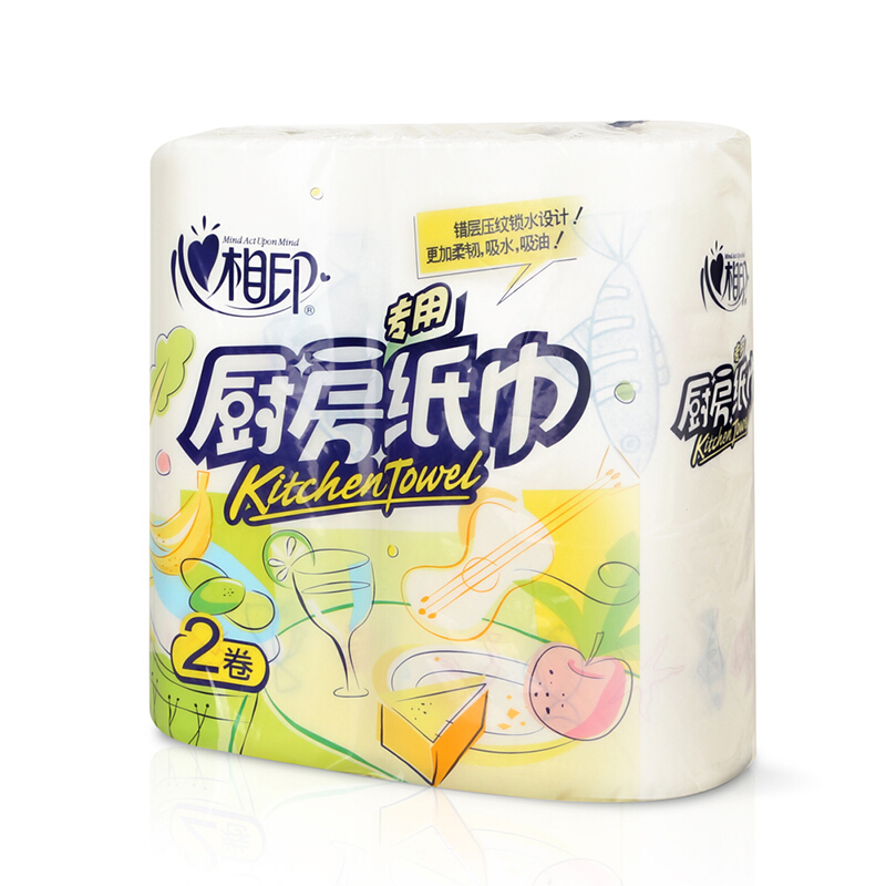 心相印（Mind Act Upon Mind） KT102 吸油吸水廚房用卷紙2卷/提_http://gzyiqian.cn/img/sp/382/246a0c84-730c-44a8-b237-c8d3b0a7d22d.jpg