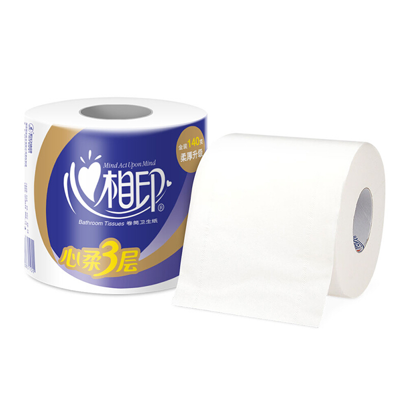 心相印（Mind Act Upon Mind） BT910 3層空芯卷紙衛生紙140g*10卷_http://gzyiqian.cn/img/sp/382/3c8bf95e-a751-4e77-ae30-23cf78cbb92a.jpg