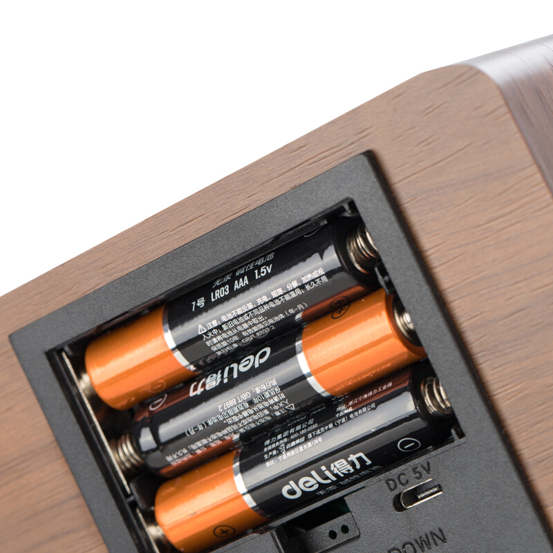 得力（deli） 8814 多功能電子鐘 100*42*70mm (棕色) _http://gzyiqian.cn/img/sp/419/5b00277a-8671-4fc5-945f-c04783b92dd2.jpg