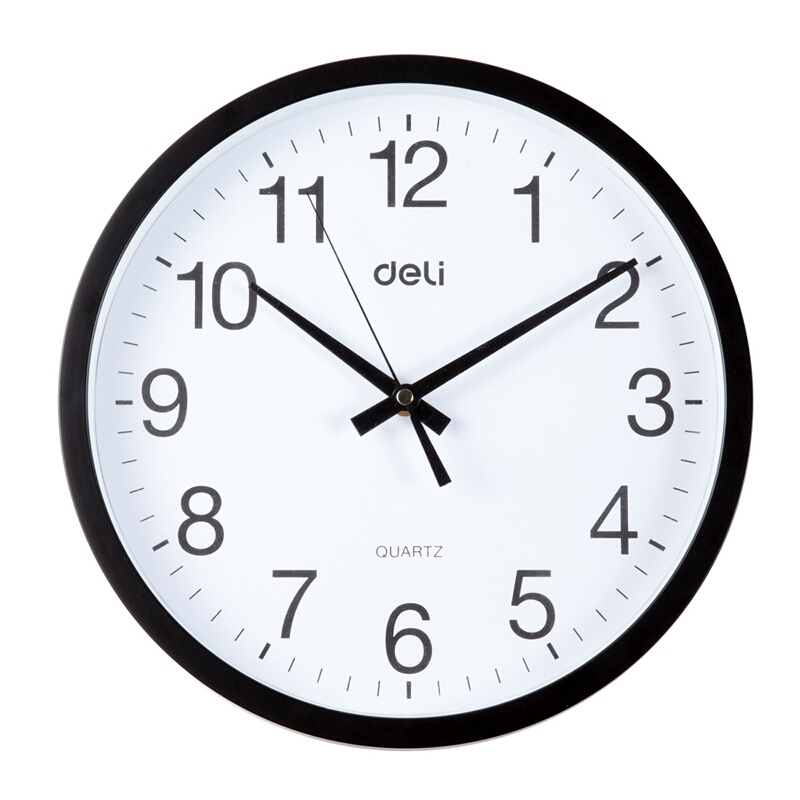 得力（deli） 9005 掛鐘 (只)30cm（12寸） (白色) _http://gzyiqian.cn/img/sp/419/6510bcc1-40b4-4420-8ebe-741dc4700f32.jpg