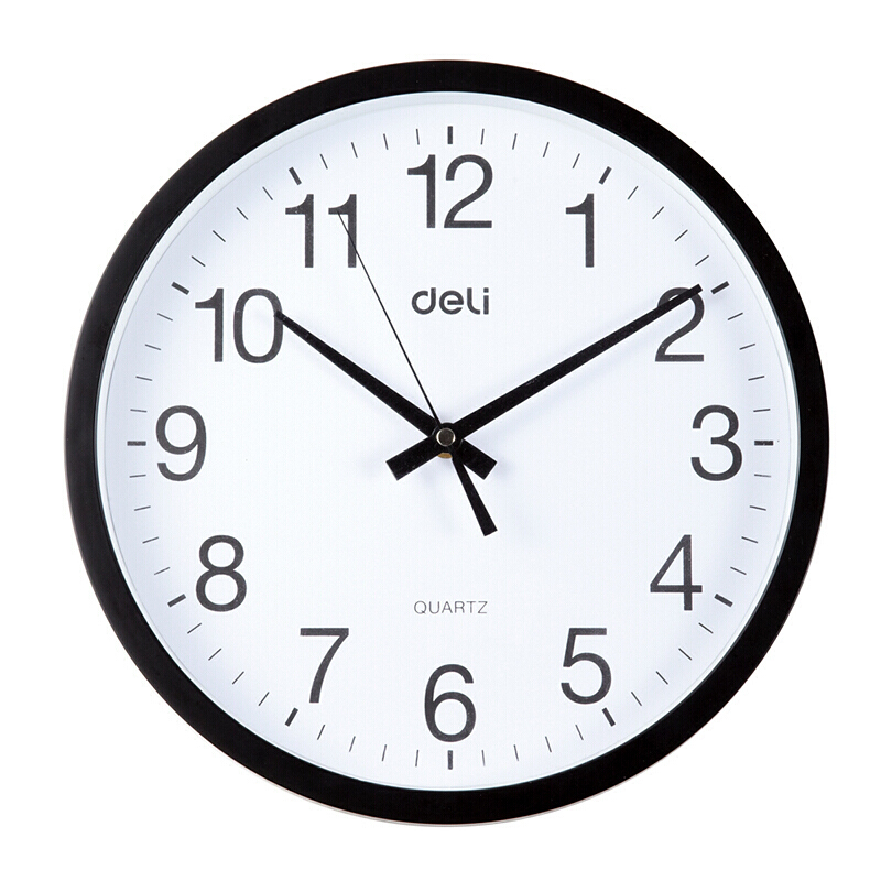 得力（deli） 9006 掛鐘 (只)37CM（14.5寸） (黑色) _http://gzyiqian.cn/img/sp/419/9ac30446-137a-43bd-8d19-f4d2890c2cc7.jpg