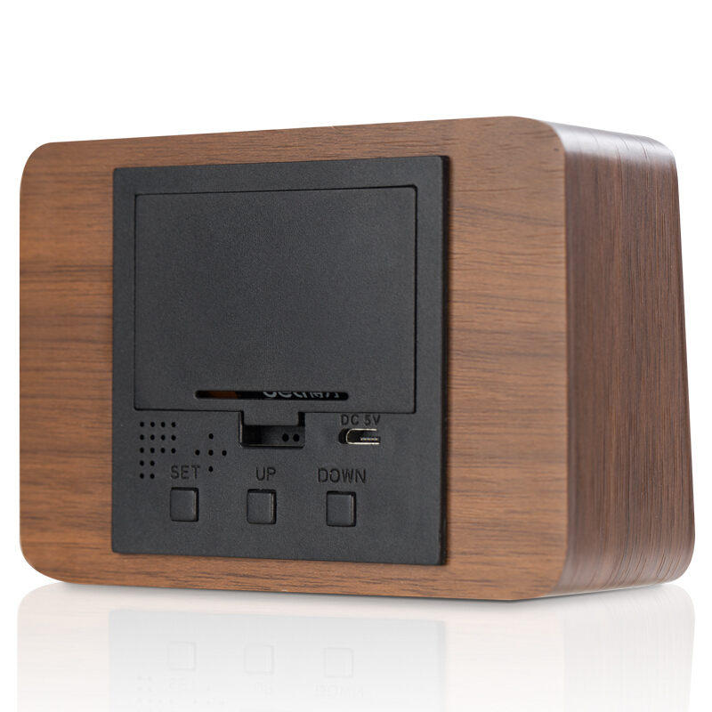得力（deli） 8814 多功能電子鐘 100*42*70mm (棕色) _http://gzyiqian.cn/img/sp/419/9da70ad4-7ac0-48a6-88bb-e91ccfa98f5f.jpg