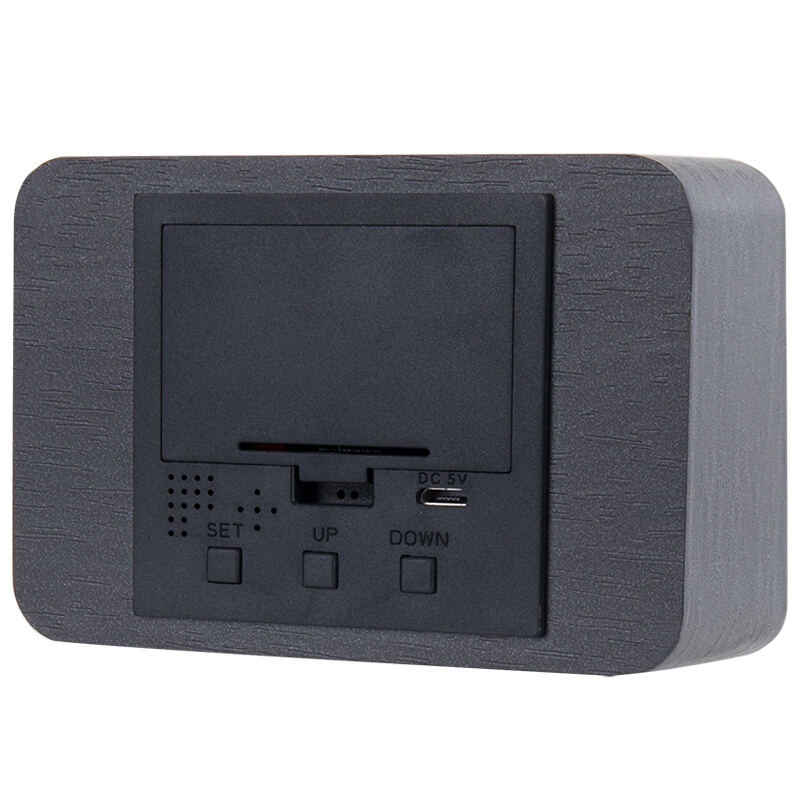 得力（deli） 8814 多功能電子鐘 100*42*70mm (黑色) _http://gzyiqian.cn/img/sp/419/af440890-e443-445f-a810-13ee6c15dd1d.jpg