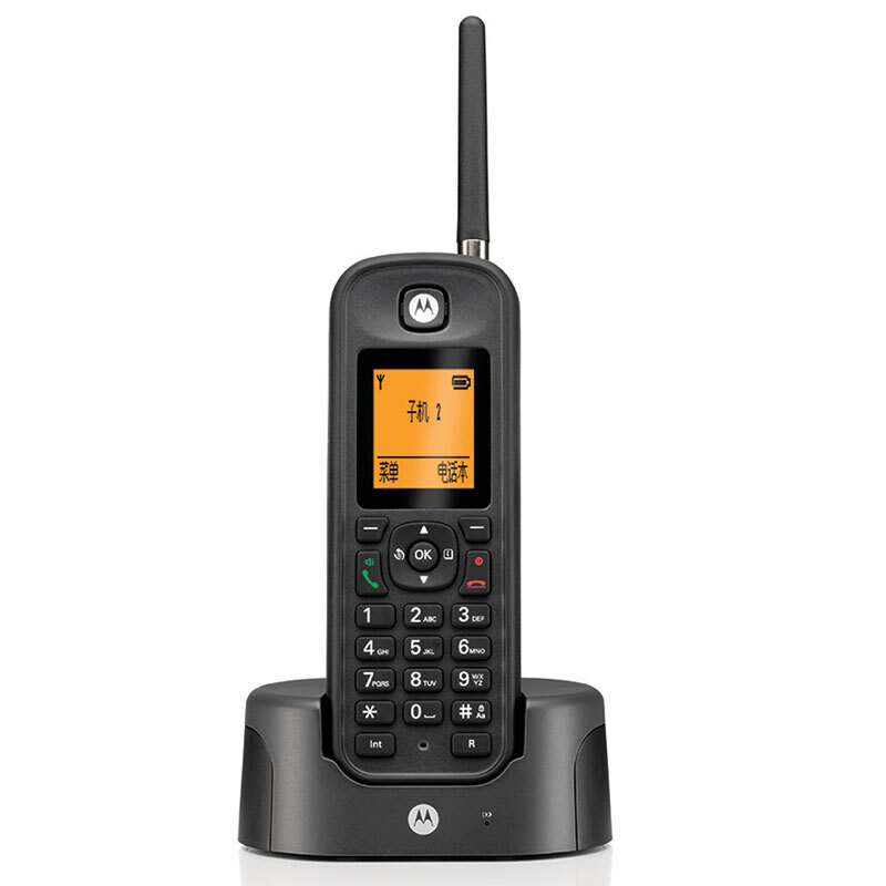 摩托羅拉（Motorola） O201C 電話機 遠距離數(shù)字無繩單機 橙色背光電話簿中英文顯示菜單可擴展 無線座機（黑色）_http://gzyiqian.cn/img/sp/764/18c82629-3e38-44c0-9414-ed2e9ddc7b5d.jpg