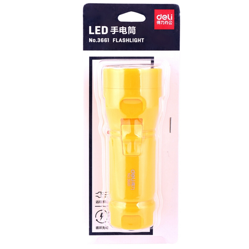得力（deli） 3661 LED充電式手電筒(混)(只) 300mAh_http://gzyiqian.cn/img/sp/768/d006a880-6714-4a44-b289-953fd22f72aa.jpg