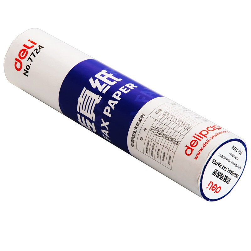得力（deli） 7724 熱敏傳真紙(白)210mm*27.3m(卷)12卷裝_http://gzyiqian.cn/img/sp/82/b2c0e54b-1a8a-415a-8d35-3c3fec6c000e.jpg
