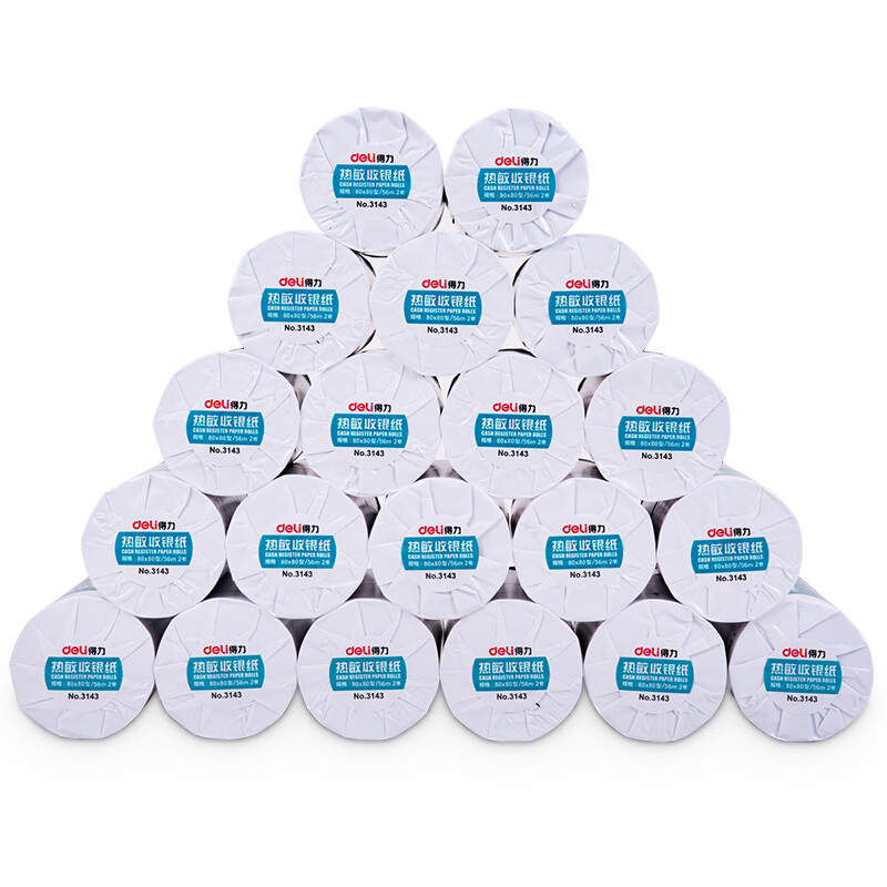 得力（deli） 3143 熱敏收銀紙80mm*80mm*56m(紅)20卷裝_http://gzyiqian.cn/img/sp/83/199f9bca-867f-403f-b8f3-2ee5367e378f.jpg