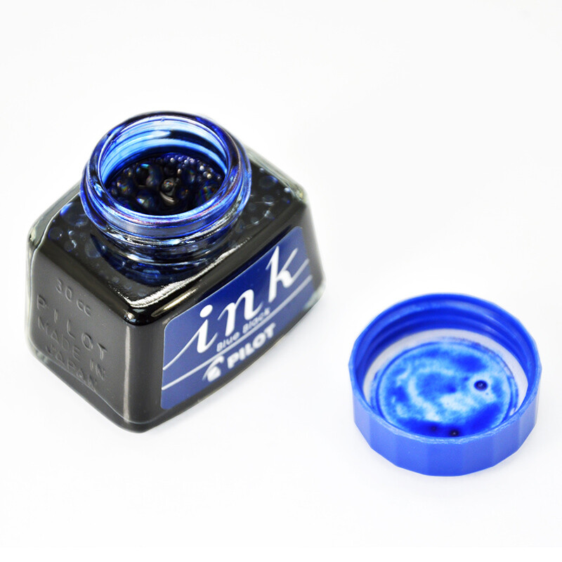 百樂（PILOT）非碳素墨水 不堵筆鋼筆墨水30ml 藍黑INK-30-BB_http://gzyiqian.cn/newimg/C202209/1662541080611.jpg