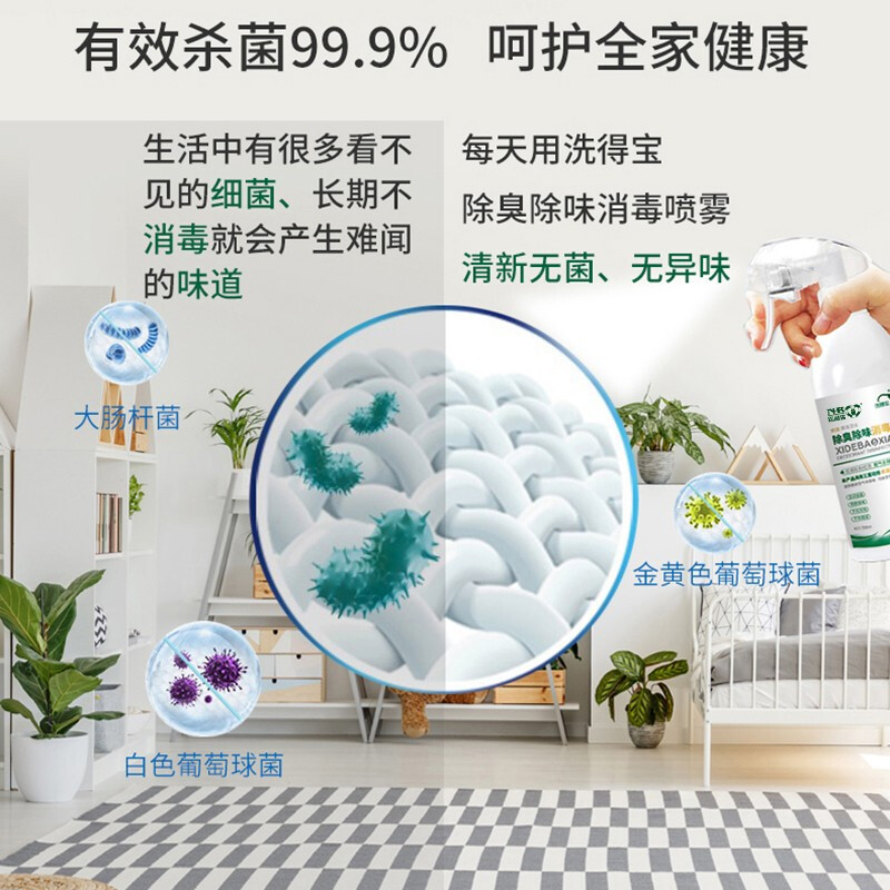 洗得寶 除臭消毒噴霧去異味不含酒精消毒液500ml_http://gzyiqian.cn/newimg/C202211/1668148293500.jpg
