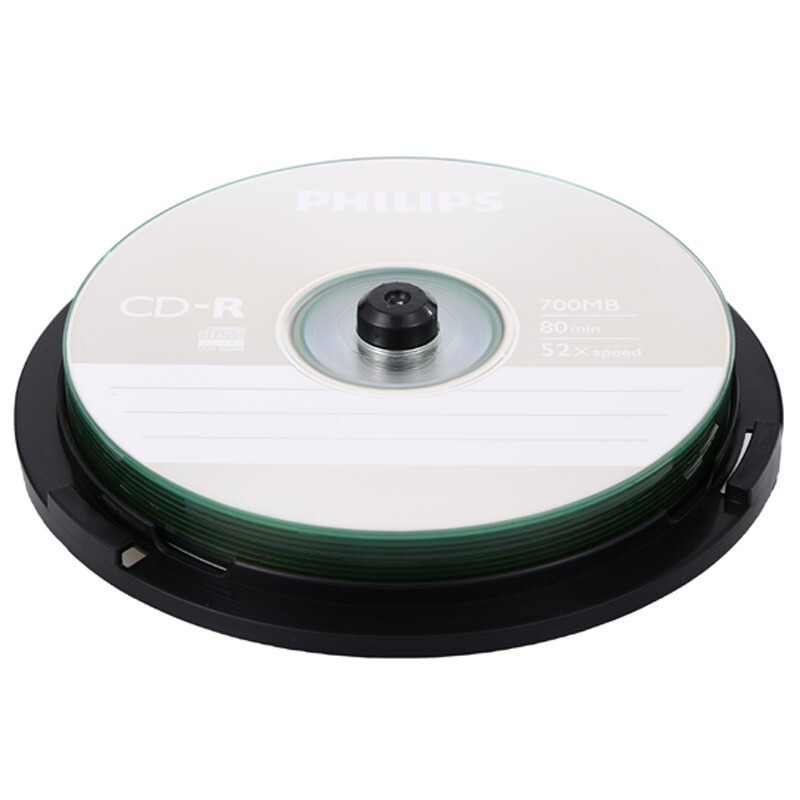 飛利浦（PHILIPS）CD-R光盤/刻錄盤 52速700M 桶裝10片_http://gzyiqian.cn/newimg/C202301/1672734006826.jpg