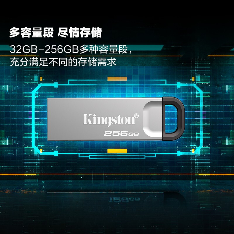 金士頓（Kingston）USB 3.2 Gen 1 U盤 DTKN256G_http://gzyiqian.cn/newimg/C202303/1679462962575.jpg