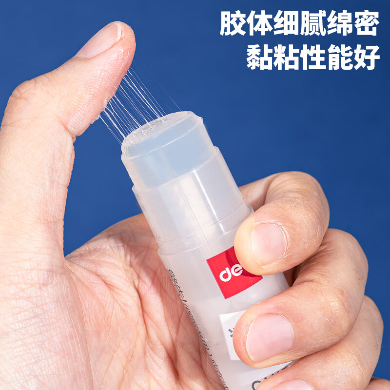得力(deli)15g透明色ACR固體膠水24支裝 7107_http://gzyiqian.cn/newimg/C202303/1679649092651.jpg