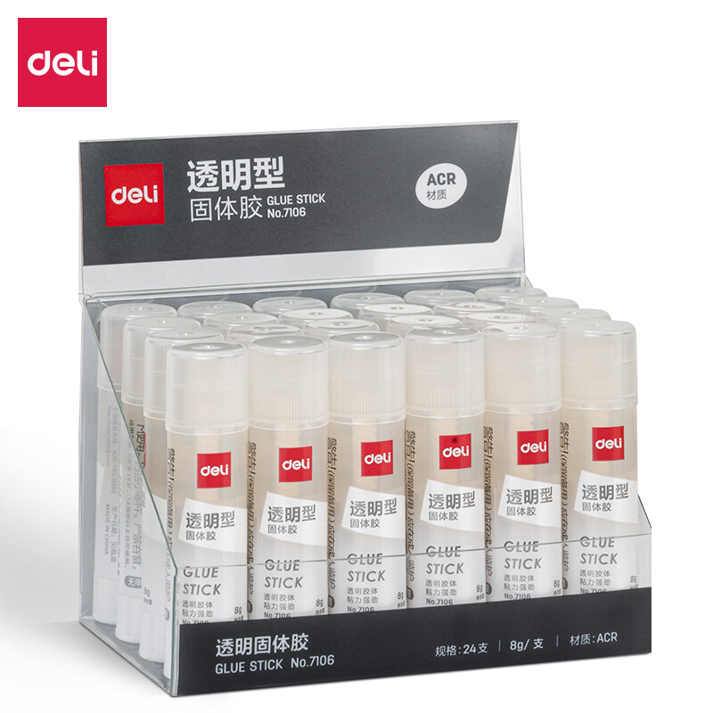 得力(deli)8g透明色ACR固體膠水24支裝 7106_http://gzyiqian.cn/newimg/C202303/1679649239185.jpg