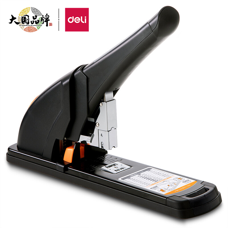 得力(deli)210頁省力重型大訂書機/訂書器 黑色0385_http://gzyiqian.cn/newimg/C202310/1697611087202.jpg